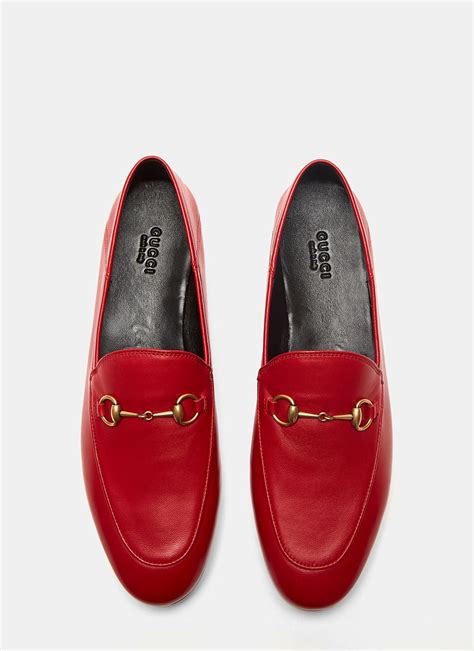 gucci slip ons red